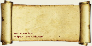 Anđela Jakšić vizit kartica